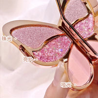 Butterfly Eye Shadow Six Color Eyeshadow Palette Easy to Color Glitter Matte Makeup Make-Up for Women Korean Cosmetics Makeup