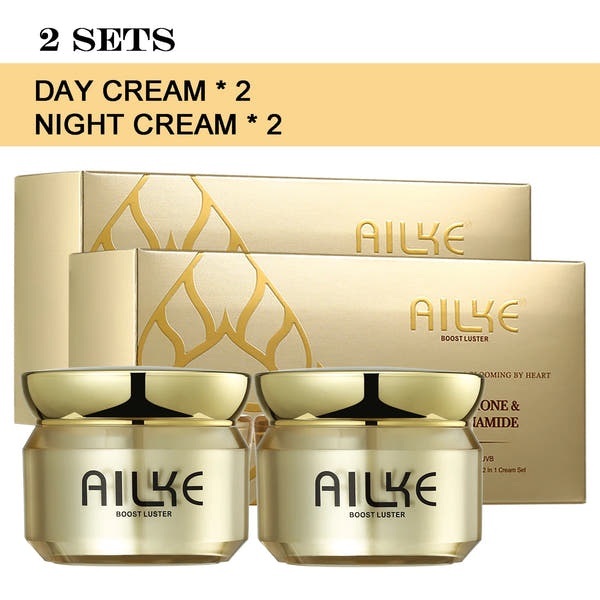AILKE Superior K-Beauty Whitening & Dark Spot Corrector System – SPF35 Anti-Sun Damage, Hydrating Skincare for Radiant, Even-Toned Skin