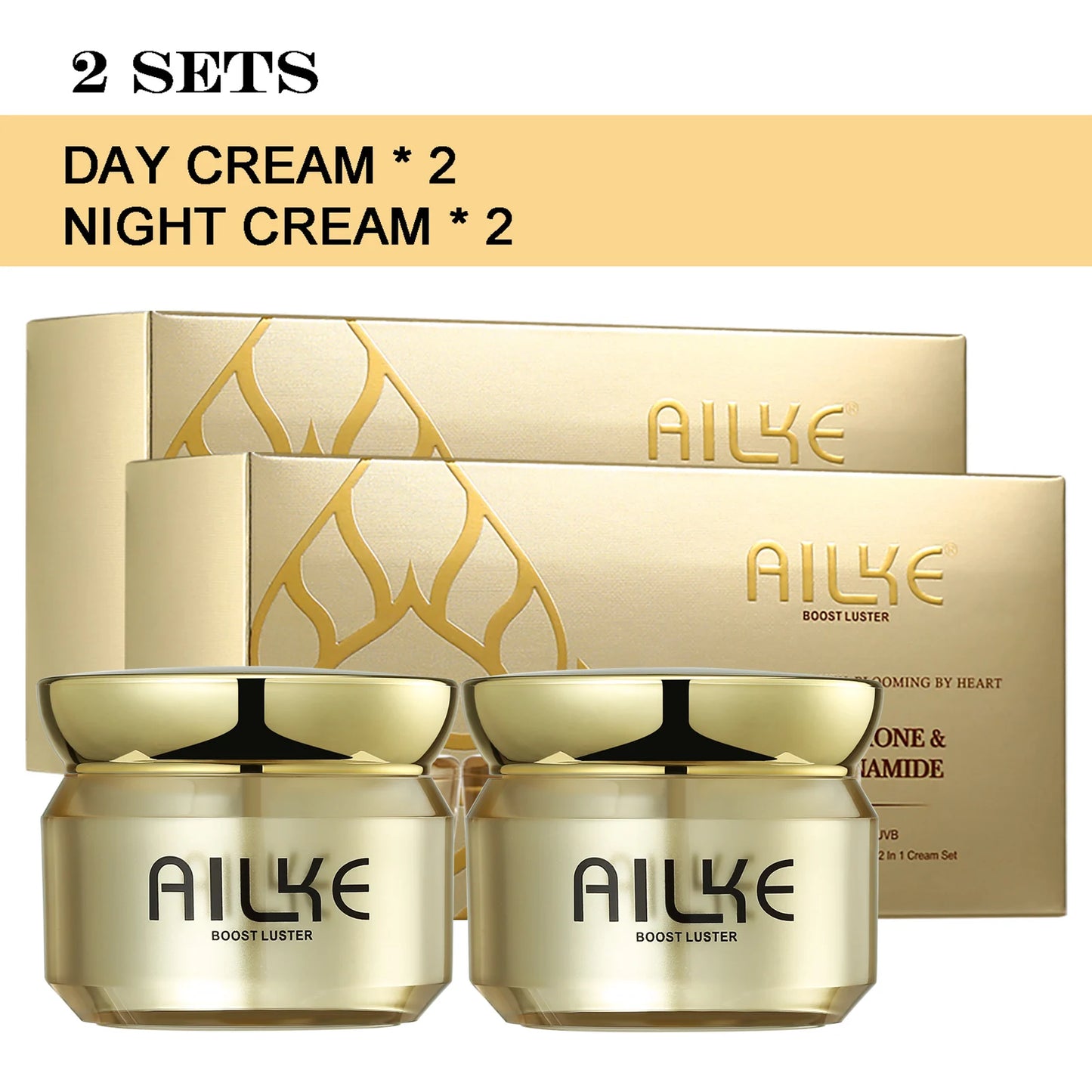 AILKE Superior K-Beauty Whitening & Dark Spot Corrector System – SPF35 Anti-Sun Damage, Hydrating Skincare for Radiant, Even-Toned Skin